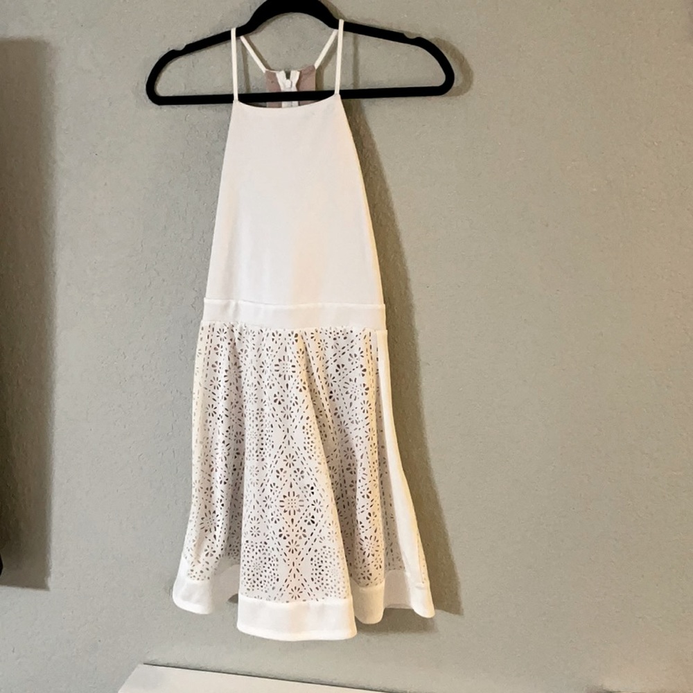 Adorable white spring dress